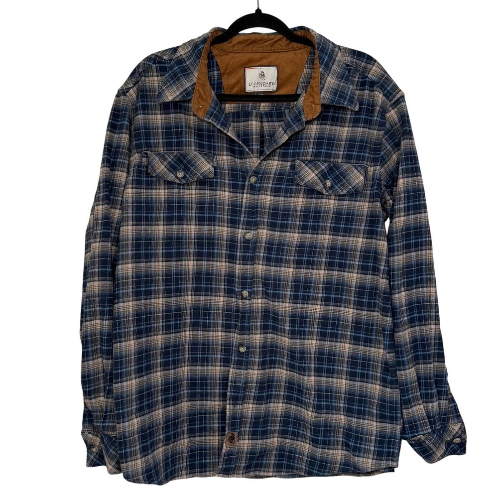 Legendary Whitetails Men's Plaid Flannel Shirt‎ XLT Rustic Outdoor
